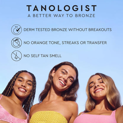 Medium Self Tan Drops, Streak-Free Body & Face Tanning Drops, No Fake Tan Smell, for Moisturizer & Lotion, Bronzing Face Tanner, Skincare Ingredients, Vegan, 1.01 Fl. Oz/30 Ml Bottle